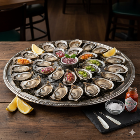 OYSTERS- 12 Fresh Maine Live Oysters